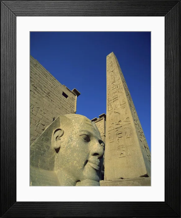Framed Print : Low angle view of a statue, Ramses II, Temple of Luxor, Luxor, Egypt Framed Print : Low angle view of a statue, Ramses II, Temple of Luxor, Luxor, Egypt