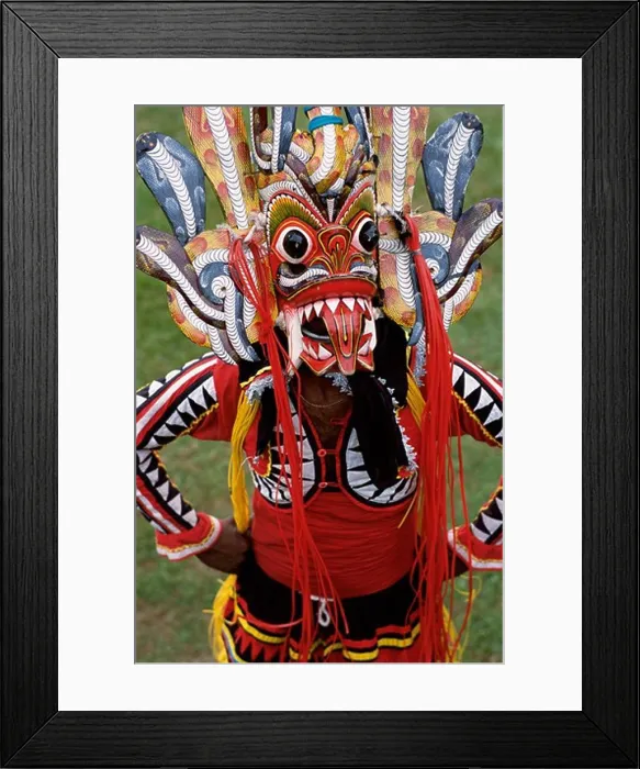 Framed Print : Kandy, Kandyan Dance Mask Framed Print : Kandy, Kandyan Dance Mask