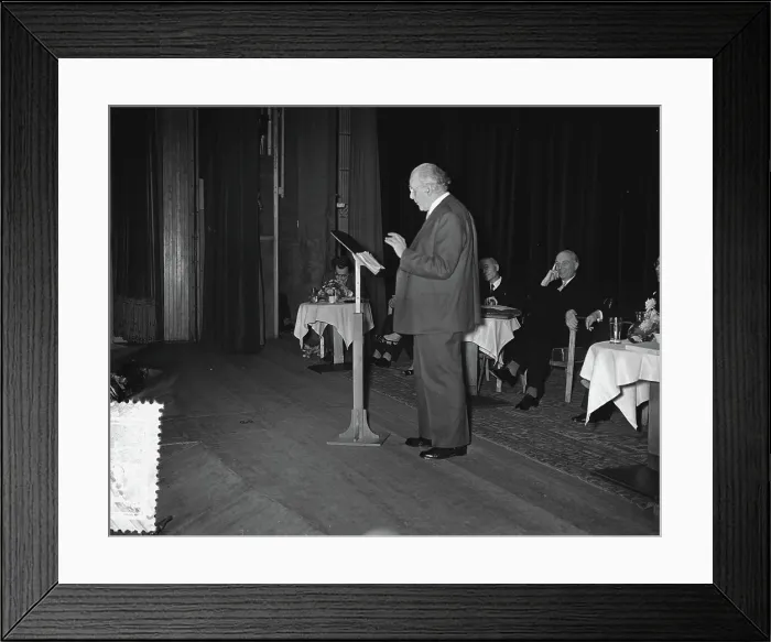 Framed Print : Anefo photo collection. Literary afternoon 50 years association of literary laws. October 11, 1955