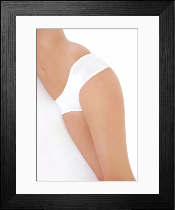 Framed Print : MODEL RELEASED. Woman's pelvis Framed Print : MODEL RELEASED. Woman's pelvis