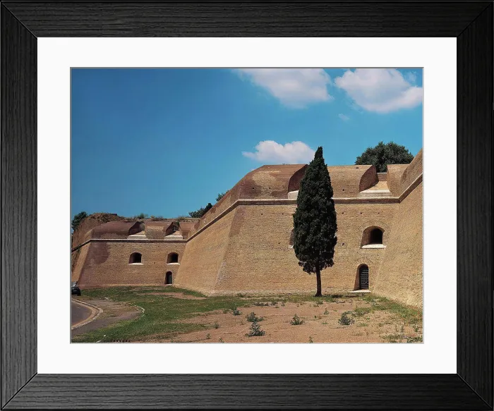 Framed Print : Italy, Lazio, Rome. Detail. View from the outside of the fortifications near via Ardeatina Framed Print : Italy, Lazio, Rome. Detail. View from the outside of the fortifications near via Ardeatina