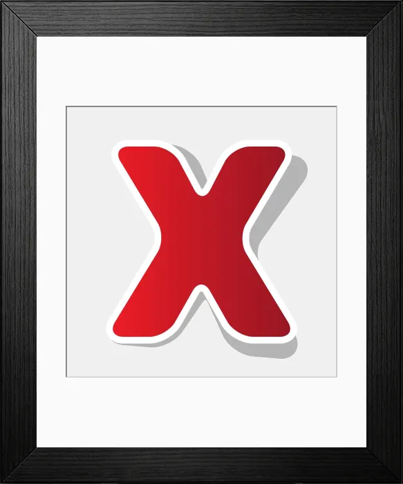 Framed Print : Letter x Sign Design Template Element New Letter X sign design template element Framed Print : Letter x Sign Design Template Element New Letter X sign design template element