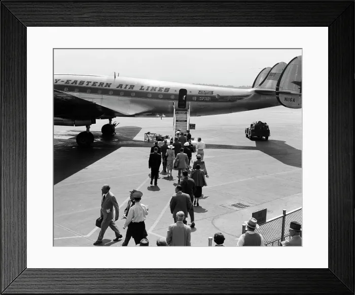 Framed Print : 1960S Passengers Boarding Prop Plane Ladder Tarmac Travel Vacation Airport Eastern Air Lines Framed Print : 1960S Passengers Boarding Prop Plane Ladder Tarmac Travel Vacation Airport Eastern Air Lines