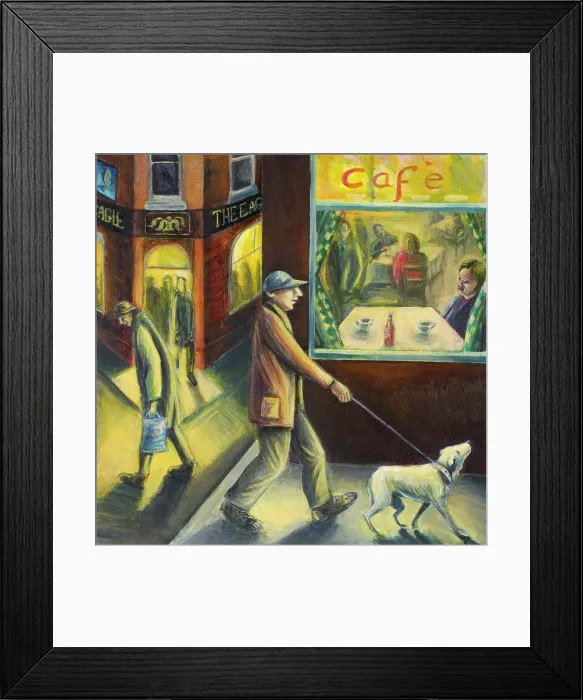 Framed Print : Up and Down the City Road, Acrylic painting by Lucile Montague
