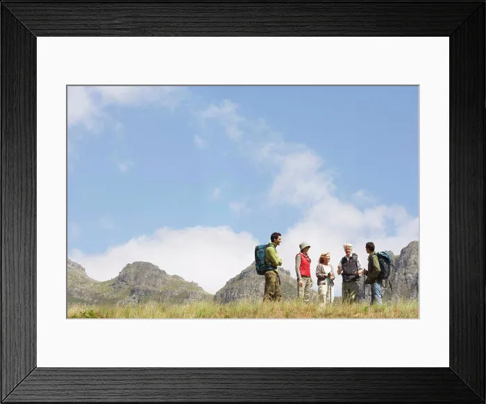 Framed Print : People Hiking Framed Print : People Hiking