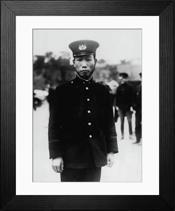 Framed Print : Attempted Assassination of the Emperor of Japan - The policeman who caught the Assassin after the attempt Framed Print : Attempted Assassination of the Emperor of Japan - The policeman who caught the Assassin after the attempt