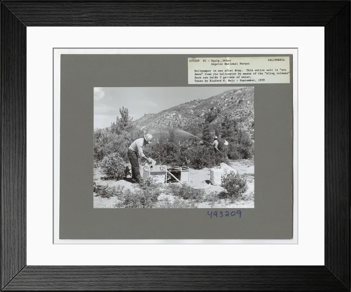Framed Print : Forest Fire Equipment: Water Equipment - All States Framed Print : Forest Fire Equipment: Water Equipment - All States