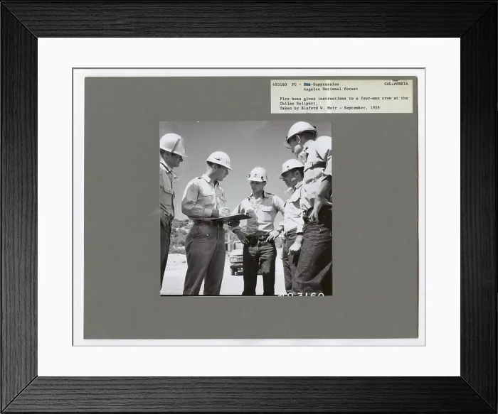 Framed Print : Fire Suppression: Ground - All States Framed Print : Fire Suppression: Ground - All States