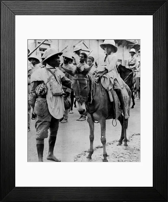 Framed Print : On the northern front. Even the son of the chief Framed Print : On the northern front. Even the son of the chief