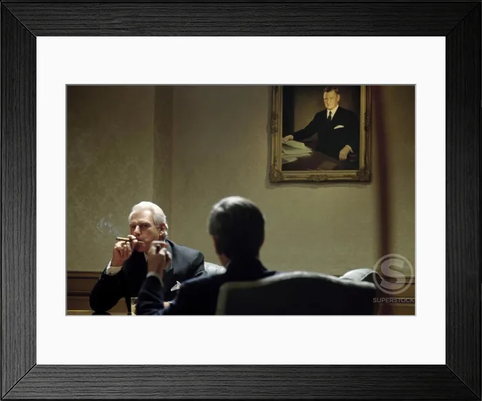 Framed Print : Two businessmen in an office Framed Print : Two businessmen in an office