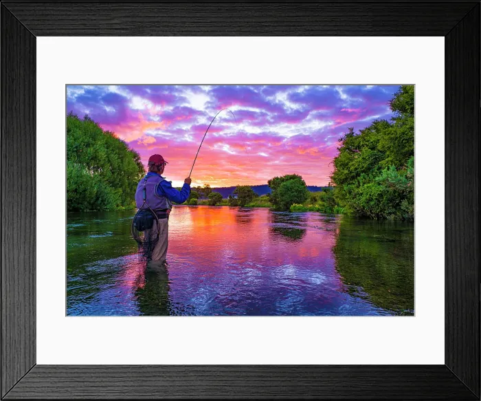 Framed Print : Fly Fishing the Spring Creeks on the South Island of N.Z. is heaven Framed Print : Fly Fishing the Spring Creeks on the South Island of N.Z. is heaven