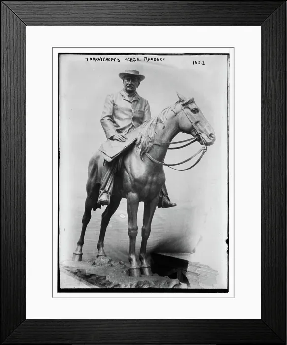 Framed Print : Thornycroft's 'Cecil Rhodes' Framed Print : Thornycroft's 'Cecil Rhodes'