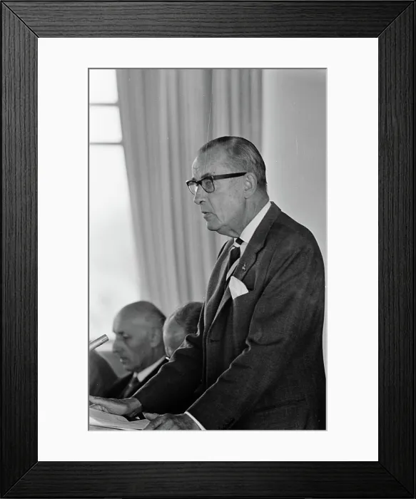 Framed Print : Anefo photo collection. Shareholders Meeting KLM The Hague Framed Print : Anefo photo collection. Shareholders Meeting KLM The Hague