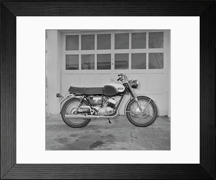 Framed Print : Side view of motorcycle Framed Print : Side view of motorcycle