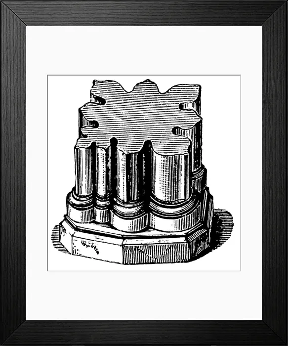 Framed Print : Gotischer Verbundpfeilersockel Framed Print : Gotischer Verbundpfeilersockel