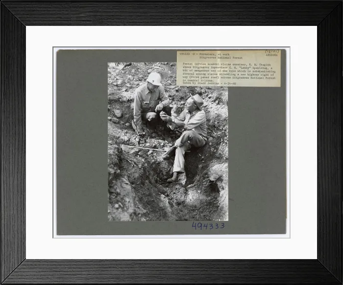 Framed Print : Foresters at Work - Arizona. Photographs Relating to National Forests Framed Print : Foresters at Work - Arizona. Photographs Relating to National Forests