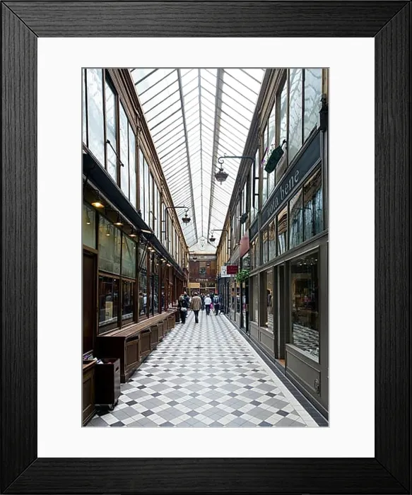 Framed Print : Covered shopping arcade Framed Print : Covered shopping arcade