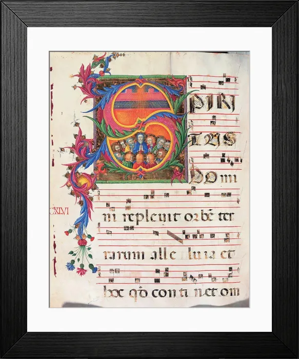 Framed Print : Gradual from Palm Sunday to the XXIV Sunday after Pentecost