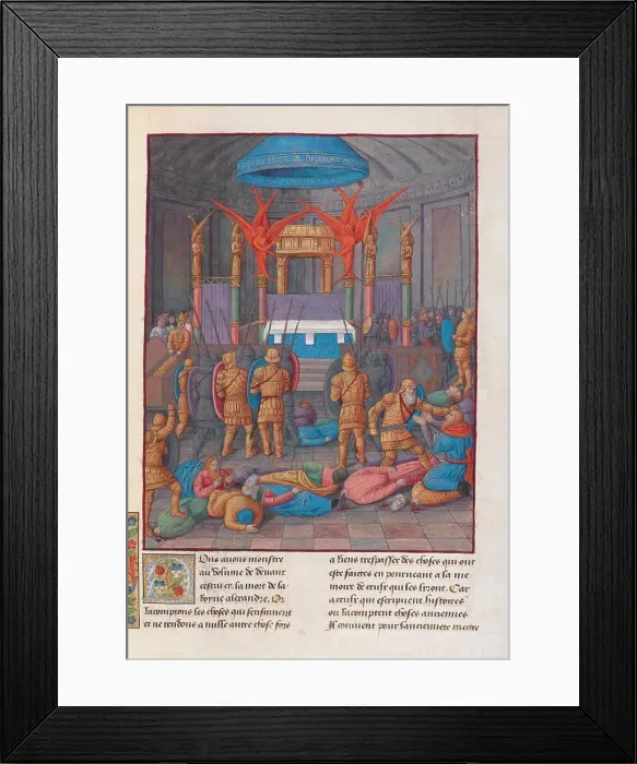 Framed Print : Desecration of the Temple of Jerusalem by Pompey Framed Print : Desecration of the Temple of Jerusalem by Pompey