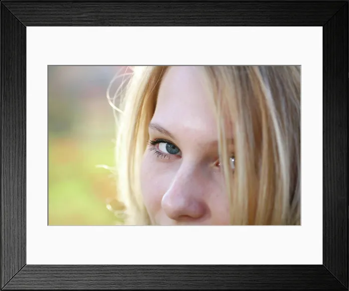 Framed Print : Young Model With Blond Hairs. Fall Framed Print : Young Model With Blond Hairs. Fall
