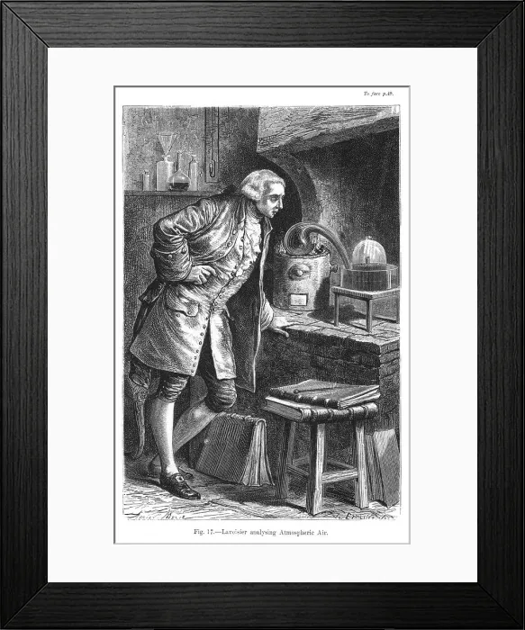 Framed Print : Antoine Laurent Lavoisier (1743-1894) French chemist