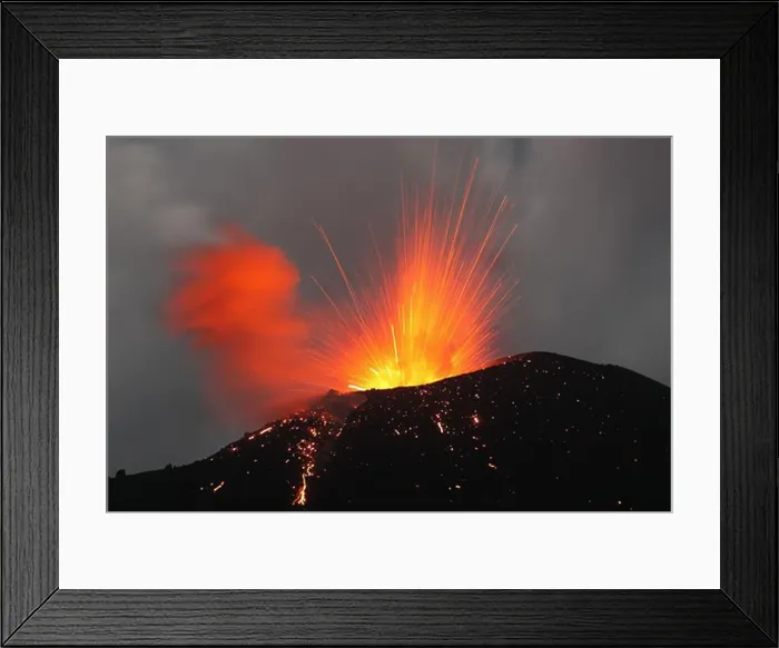 Framed Print : June 2, 2009 - Krakatau eruption, Sunda Strait, Indonesia Framed Print : June 2, 2009 - Krakatau eruption, Sunda Strait, Indonesia