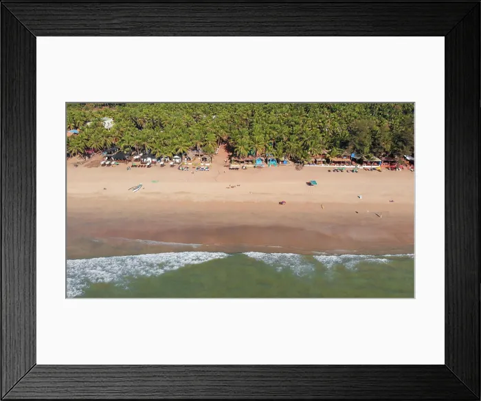 Framed Print : Agonda Beach aerial drone view Framed Print : Agonda Beach aerial drone view