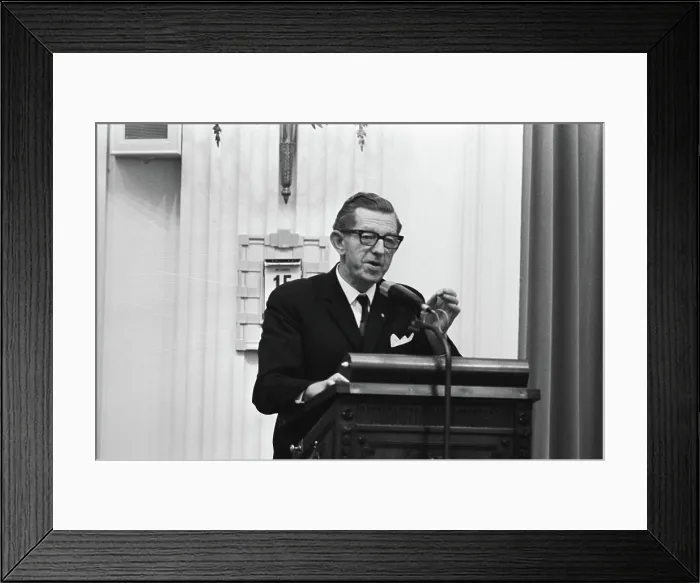 Framed Print : Anefo photo collection. Debates in the Second Chamber about Loonstop; No Framed Print : Anefo photo collection. Debates in the Second Chamber about Loonstop; No