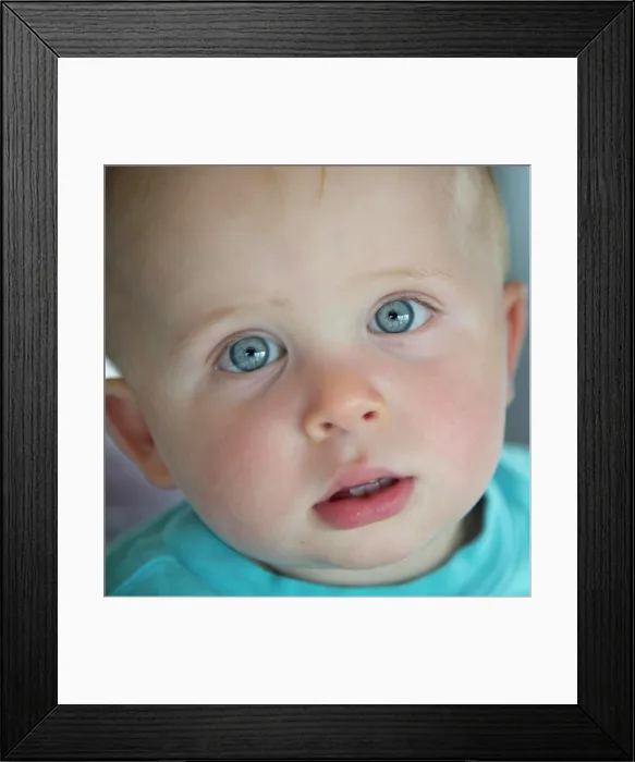 Framed Print : Close-up portrait of a baby boy with big blue eyes; San Diego, California, United States of America Framed Print : Close-up portrait of a baby boy with big blue eyes; San Diego, California, United States of America