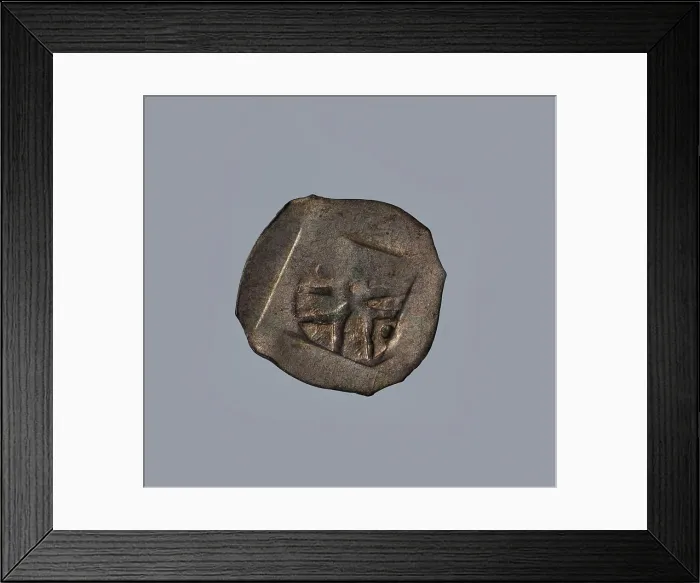 Framed Print : False coin, heller, fourteenth century, Augsburg, bishopric