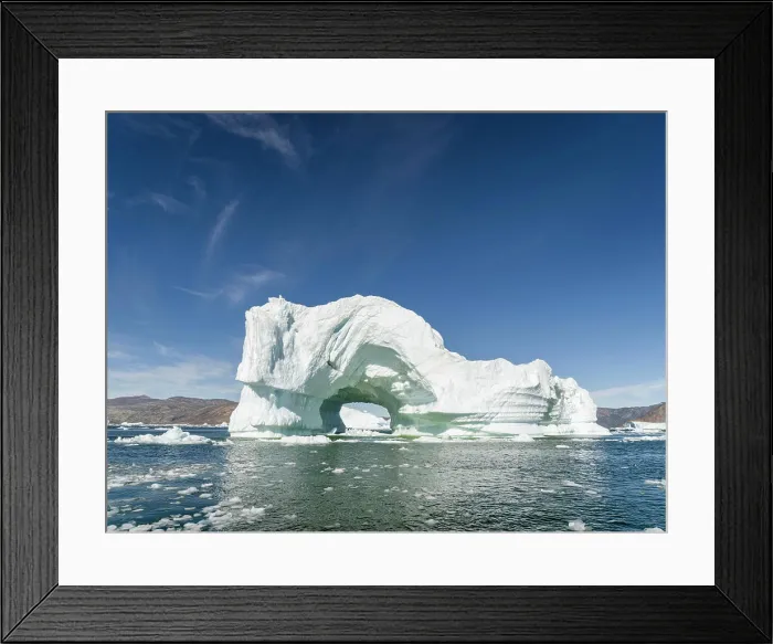 Framed Print : Iceberg in the Uummannaq Fjord System, Greenland, Danish overseas colony