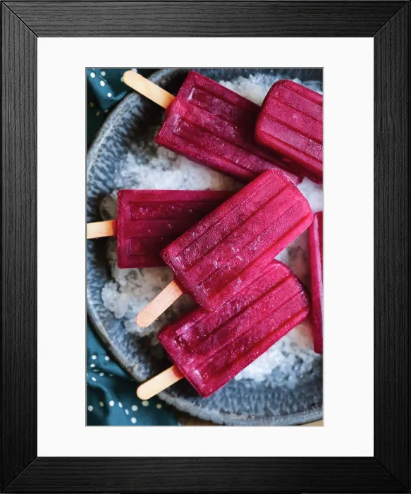 Framed Print : Red popsicles on ice Framed Print : Red popsicles on ice