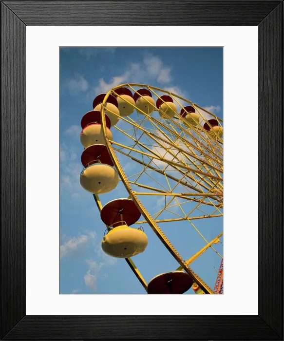 Framed Print : Ferris wheel ride at a summer festival in Toronto, Ontario Framed Print : Ferris wheel ride at a summer festival in Toronto, Ontario