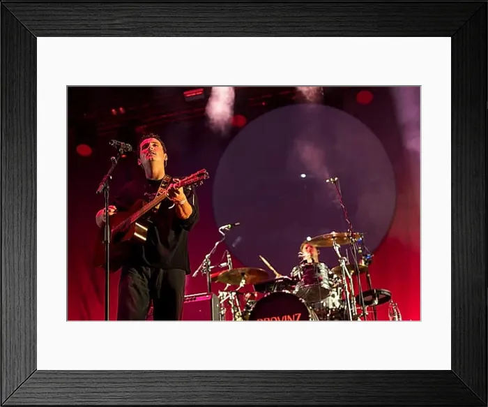 Framed Print : Vincent Waizenegger, singer of the band Provinz at the Highfield Festival on Friday, Störmthaler See, 16.08.2024 Framed Print : Vincent Waizenegger, singer of the band Provinz at the Highfield Festival on Friday, Störmthaler See, 16.08.2024