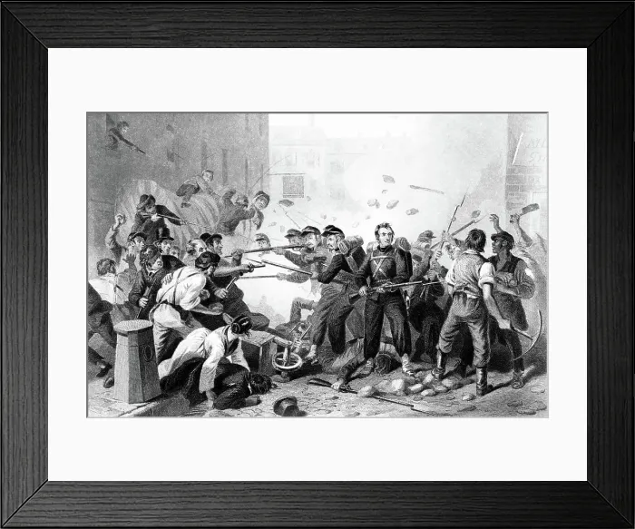 Framed Print : 1800S, 1860S, April 1861 6Th Volunteer Massachusetts Militia Passing Through Baltimore Framed Print : 1800S, 1860S, April 1861 6Th Volunteer Massachusetts Militia Passing Through Baltimore