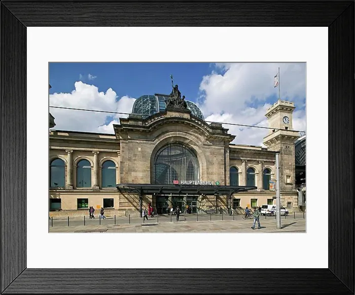 Framed Print : Dresden Central Station Framed Print : Dresden Central Station