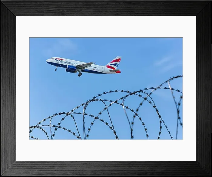 Framed Print : Symbolic image of security, British Airways