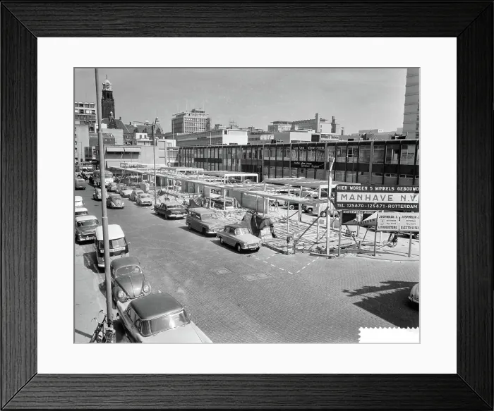 Framed Print : Anefo photo collection. Construction stores in Rotterdam. May 26, 1959 Framed Print : Anefo photo collection. Construction stores in Rotterdam. May 26, 1959