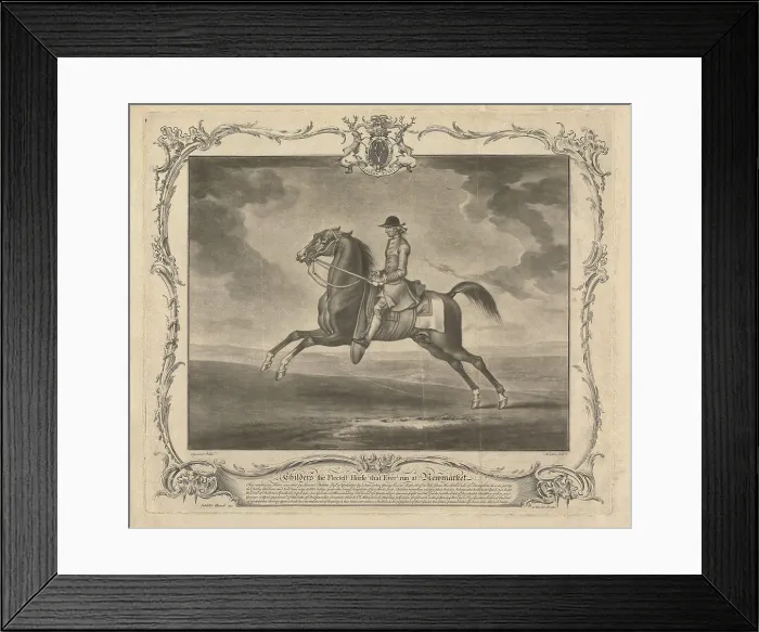 Framed Print : Childers, the Fleetest Horse that Ever Run at Newmarket