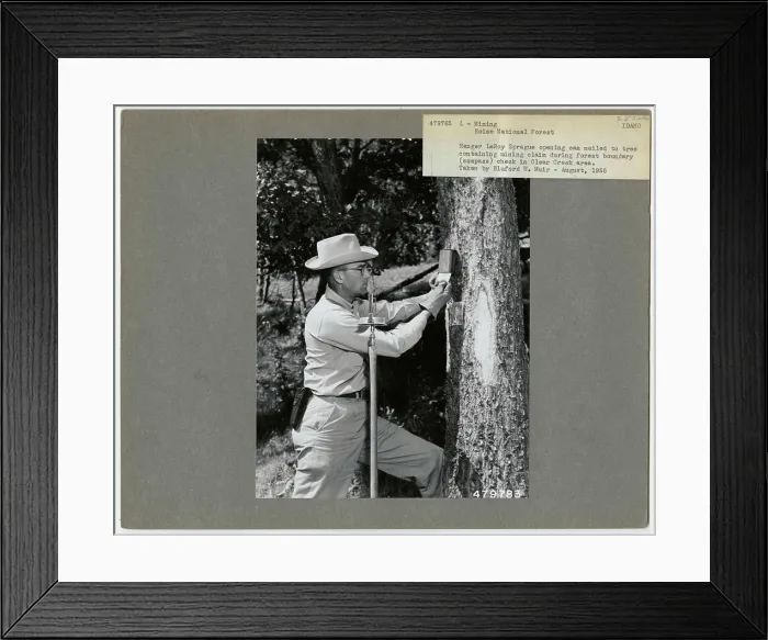 Framed Print : Mining - Idaho. Photographs Relating to National Forests