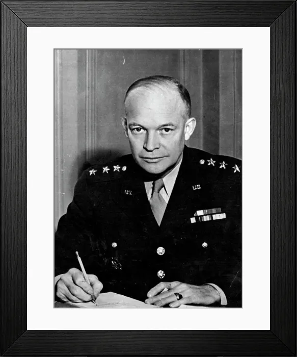 Framed Print : President Dwight Eisenhower - Gen. Scenes - Prior To 1960 - Personality. March 8, 1944 Framed Print : President Dwight Eisenhower - Gen. Scenes - Prior To 1960 - Personality. March 8, 1944