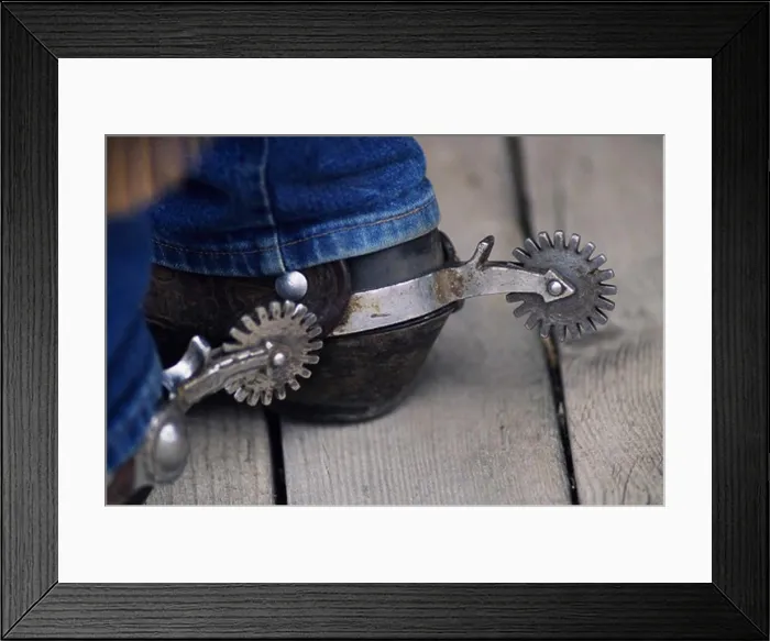 Framed Print : Cowboy boots and spurs. MR-C001 Framed Print : Cowboy boots and spurs. MR-C001