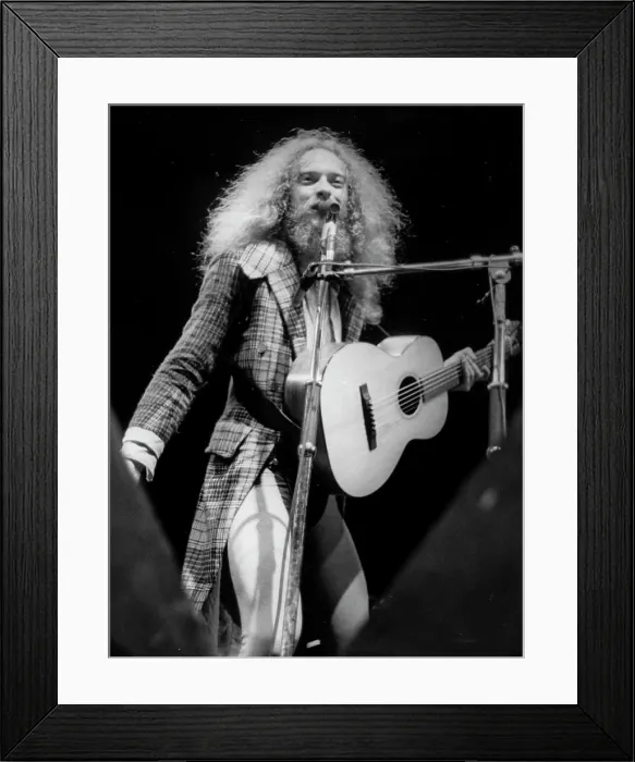 Framed Print : Ian Anderson and Jethro Tull, 70s Framed Print : Ian Anderson and Jethro Tull, 70s