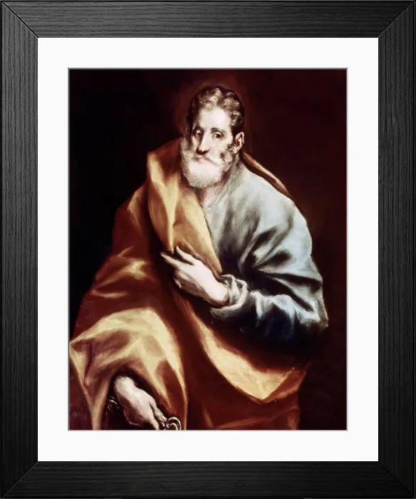 Framed Print : Saint Peter by El Greco, (1541-1614) Framed Print : Saint Peter by El Greco, (1541-1614)
