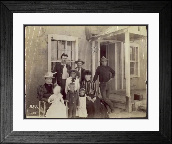 Framed Print : Family.. 1889 - 1890. Photographs Framed Print : Family.. 1889 - 1890. Photographs