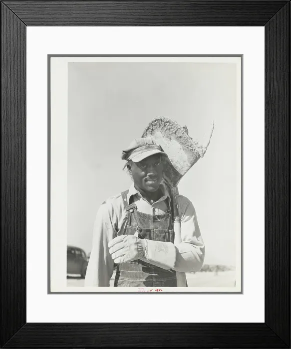 Framed Print : Hod carrier who is employed on U Framed Print : Hod carrier who is employed on U