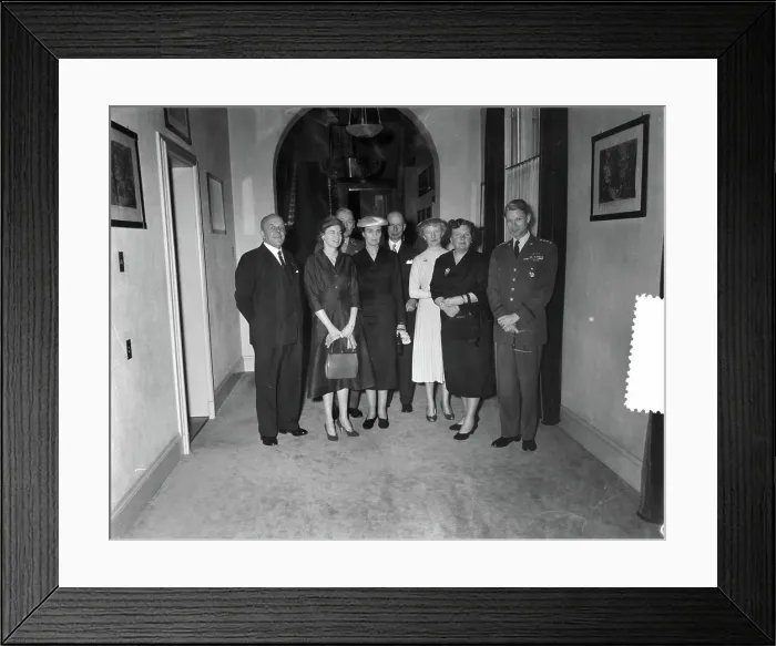 Framed Print : Anefo photo collection. General Norstad and Mrs. Reception Soestdijk. February 20, 1957. Soestdijk, Utrecht Framed Print : Anefo photo collection. General Norstad and Mrs. Reception Soestdijk. February 20, 1957. Soestdijk, Utrecht