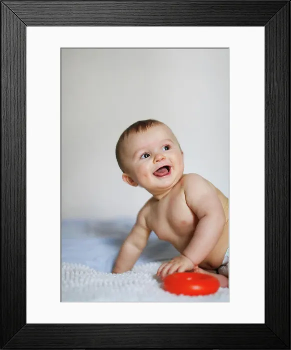 Framed Print : Portrait of a 9 month baby boy Framed Print : Portrait of a 9 month baby boy