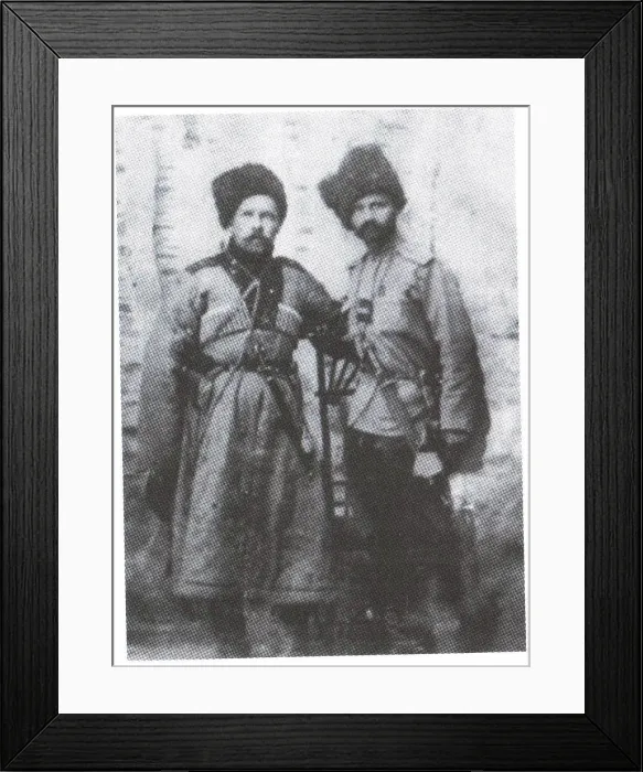 Framed Print : Khorunzhiy I.L. Sorokin (right) on the Caucasian front ca. 1916 Framed Print : Khorunzhiy I.L. Sorokin (right) on the Caucasian front ca. 1916