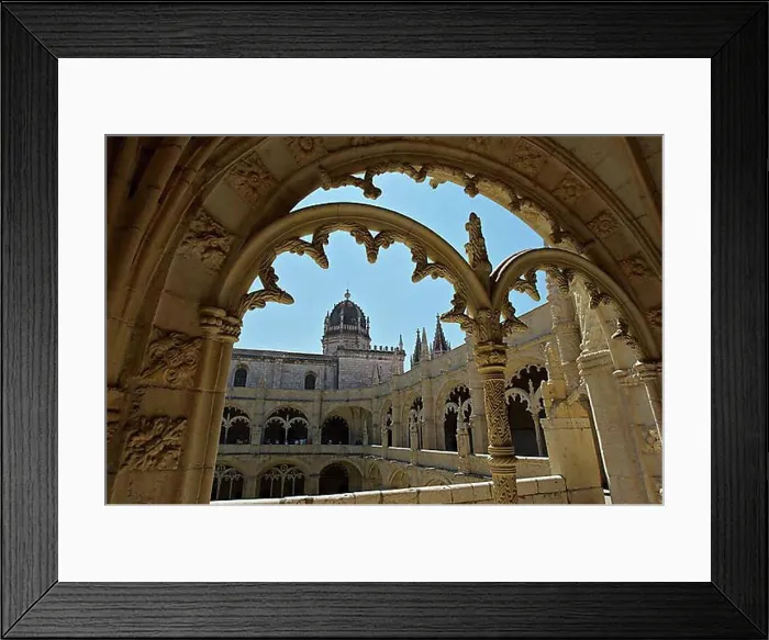 Framed Print : Two-storey cloister, Claustro, Mosteiro dos Jeronimos Framed Print : Two-storey cloister, Claustro, Mosteiro dos Jeronimos